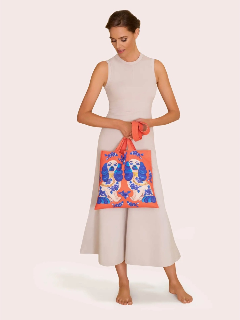 Powder Splendid Spaniels Canvas Tote